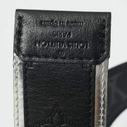 Pre Owned Louis Vuitton Reversible LV Circle 100CM Buckle Monogram Eclipse Canvas