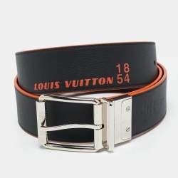 Pre Owned Louis Vuitton Race Reversible 100CM Belt Damier Cobalt Canvas