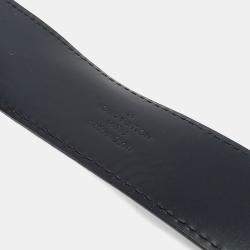 مملوكة مسبقًا حزام لوي فيتون جرافيت جلد أسود