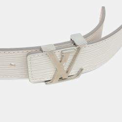 مملوكة مسبقًا Louis Vuitton White Epi Belt