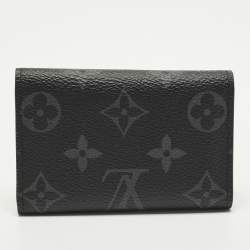 Pre Owned Louis Vuitton 6 Key Holder Monogram Eclipse Canvas