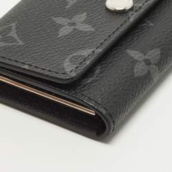 Pre Owned Louis Vuitton 6 Key Holder Monogram Eclipse Canvas