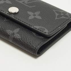 Pre Owned Louis Vuitton 6 Key Holder Monogram Eclipse Canvas