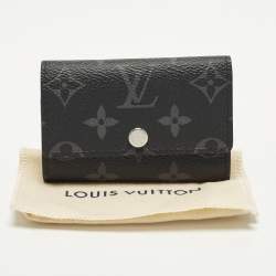 Pre Owned Louis Vuitton 6 Key Holder Monogram Eclipse Canvas