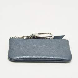 مملوكة مسبقًا Louis Vuitton Key Pouch Blue Monogram Empreinte Leather