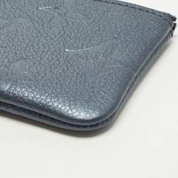 مملوكة مسبقًا Louis Vuitton Key Pouch Blue Monogram Empreinte Leather