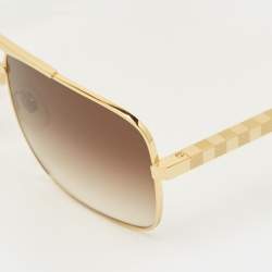 Pre Owned Louis Vuitton Brown Gradient Z0259U Attitude Sunglasses