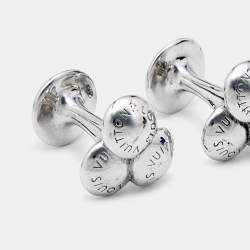 Pre Owned Louis Vuitton Boutons de Manchette Sterling Silver Cufflinks