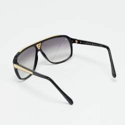 Pre Owned نظارة شمسية لوي فيتون إيفيدنس "مليونير" Z0350W مربعة متدرجة سوداء