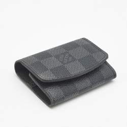 Pre Owned Louis Vuitton Damier Enamel Sterling Silver Cufflinks