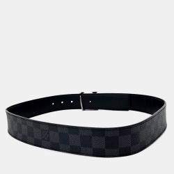Pre Owned Louis Vuitton Reversible Graphite Belt