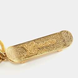 مملوكة مسبقًا Louis Vuitton LV Skate Bag Charm & Key Holder Gold Tone Metal