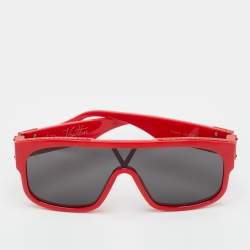 Pre Owned Louis Vuitton Red Z1260W 1.1 Millionaires Shield Sunglasses 