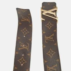 Pre Owned Louis Vuitton LV Initiales 95 CM Buckle Belt Monogram Canvas