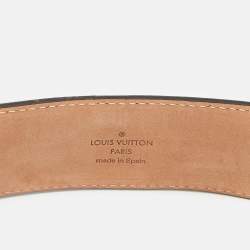 Pre Owned Louis Vuitton LV Initiales 95 CM Buckle Belt Monogram Canvas