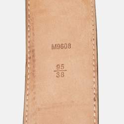 Pre Owned Louis Vuitton LV Initiales 95 CM Buckle Belt Monogram Canvas