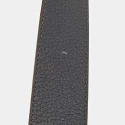 Pre Owned Louis Vuitton LV Tilt 110CM Reversible Belt Blue/Brown Taurillion Leather
