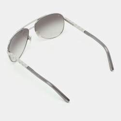 مملوكة مسبقًا Louis Vuitton Silver/Grey Gradient Z0340U Attitude Pilote Aviator Sunglasses