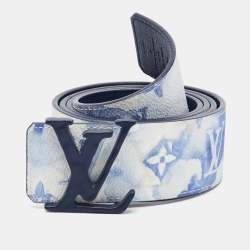 Pre Owned Louis Vuitton LV Initiales 95 CM Reversible Buckle Belt Monogram Watercolor Canvas
