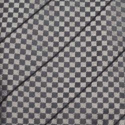 Pre Owned Louis Vuitton Grey Damier Silk Jacquard Classic Tie