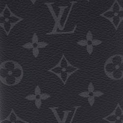 Pre Owned Louis Vuitton Passport Cover Monogram Eclipse Canvas
