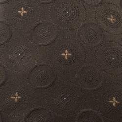 Pre Owned Louis Vuitton Brown Monogram Mix Patterned Silk Jacquard Tie