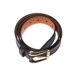 Pre Owned Louis Vuitton Monogram Canvas Buckle Belt 90CM