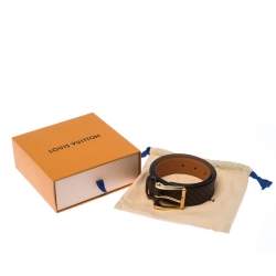 Pre Owned Louis Vuitton Monogram Canvas Buckle Belt 90CM