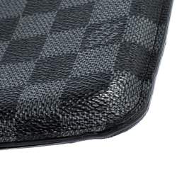 Pre Owned حافظة آيباد لوي فيتون كانفاس غرافيتي دامييه