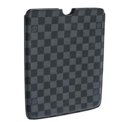 Pre Owned حافظة آيباد لوي فيتون كانفاس غرافيتي دامييه