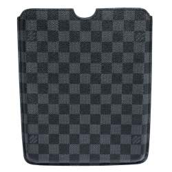Pre Owned حافظة آيباد لوي فيتون كانفاس غرافيتي دامييه
