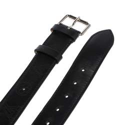 Pre Owned Louis Vuitton Black Monogram Mahina Leather Belt 95 CM