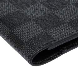 مملوكة مسبقًا حافظة جواز سفر لوي فيتون كانفاس دامييه غرافايت