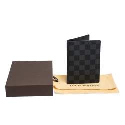 مملوكة مسبقًا حافظة جواز سفر لوي فيتون كانفاس دامييه غرافايت