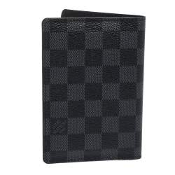 مملوكة مسبقًا حافظة جواز سفر لوي فيتون كانفاس دامييه غرافايت