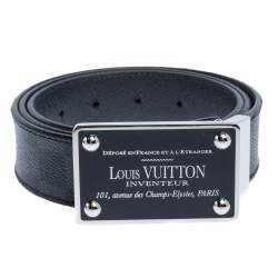 Louis Vuitton Damier Graphite Canvas Inventeur Reversible Belt 95CM