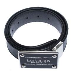 Louis Vuitton Damier Graphite Canvas Inventeur Reversible Belt 95CM