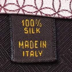 Pre Owned ربطة عنق لوي فيتون حرير جاكار وردي 