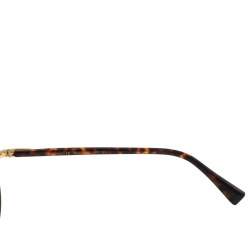 مملوكة مسبقًا Louis Vuitton Brown/Gold Gradient Monogram Lenses Z0164U Aviator Sunglasses