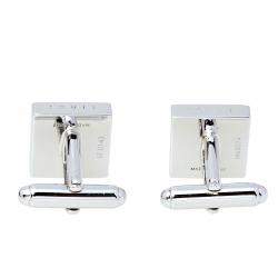 Louis Vuitton Damier Sterling Silver Wooden Square Cufflinks