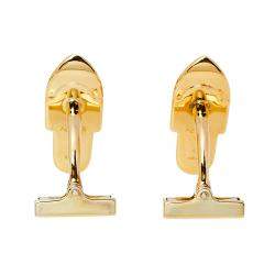 Louis Vuitton Gold Tone Silver Cufflinks