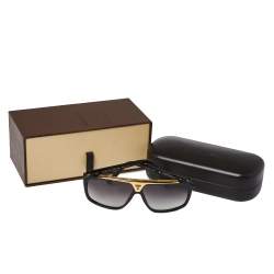مملوكة مسبقًا Louis Vuitton Black /Purple Gradient Z0350W Evidence Millionaire Square Sunglasses
