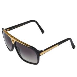 مملوكة مسبقًا Louis Vuitton Black /Purple Gradient Z0350W Evidence Millionaire Square Sunglasses