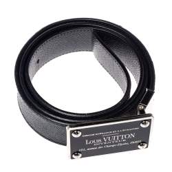 Pre Owned Louis Vuitton Damier Graphite Canvas Reversible Inventeur Belt 100CM