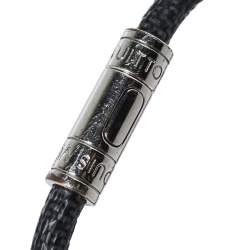 Louis Vuitton Black Damier Canvas Keep It Bracelet