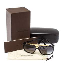 مملوكة مسبقًا Louis Vuitton Black / Grey Gradient Z0350W Evidence Square Sunglasses