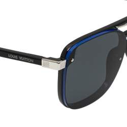 مملوكة مسبقًا نظارة شمسية لوي فيتون "زد1022دبليو أل ڨي بلاير" افياتور رصاصية و سوداء و زرقاء