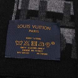 مملوكة مسبقًا Louis Vuitton Anthracite Logo Monogram Split Scarf