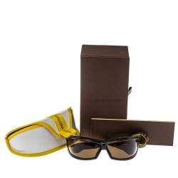 Pre Owned Louis Vuitton Brown LV Cup M80659 Shield Sport Sunglasses