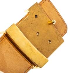 Pre Owned حزام لوي فيتون أحرف الماركة الأولي أل ڨي كانفاس دامييه أزرق سماوي 110 سم